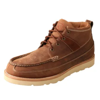 MENS 4" OILED SADDLE WEDGE SOLE WORK SHOE